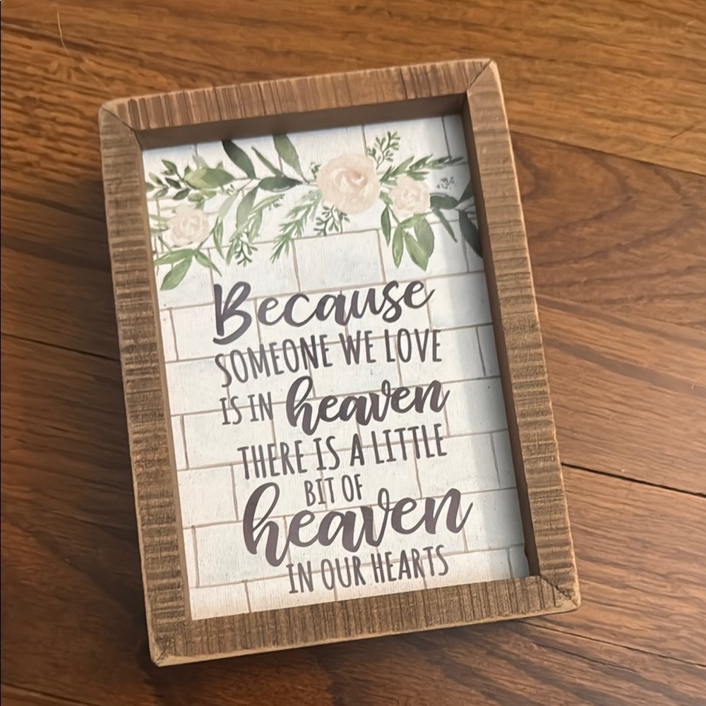 Wedding “in memory” sign